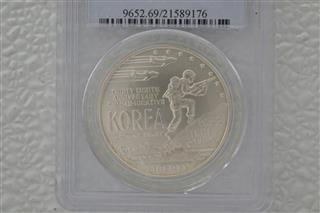 UNITED STATES 1991-D KOREAN WAR PCGD MS69 ONE Dollar